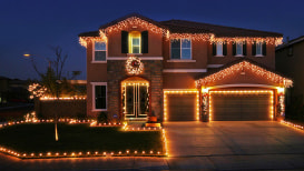 How Do You Hang Garage Door Christmas lights?