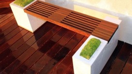 Stunning Modern Outdoor Storage Bench That Double As Shelving